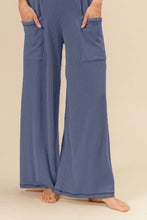 BiBi 2tone Cord Rib Waist Band Side Pocket Pants