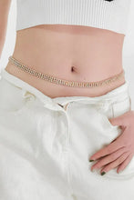 Rhinestones Alloy Belt Gold One Size Belts