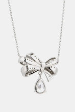 Teardrop Shape 925 Sterling Silver Zircon Pendant Necklace Necklaces