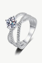 1 Carat Moissanite Crisscross Ring Rings