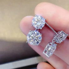 10 Carat Moissanite 925 Sterling Silver Earrings Earrings