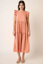 Mittoshop Ruffle Short Sleeve Tiered Maxi Dress Woman Dress