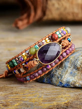 Triple-Layer Amethyst Bracelet Necklaces
