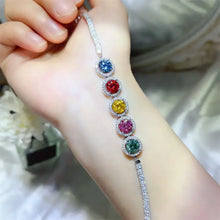 5 Carat 925 Sterling Silver Moissanite Bracelet Fine Jewelry