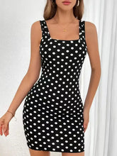 Contrast Polka Dot Mini Cami Dress Casual Dresses