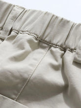 Men's Wide Leg Drawstring Cargo Curved Pants
