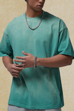 Men's Round Neck Half Sleeve T-Shirt Deep Teal
