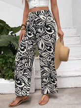 Printed Wide Leg Pants