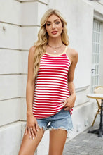 Contrast Striped Round Neck Cami Tanks & Camis
