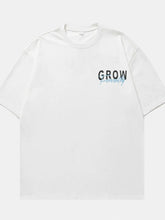 Men's Plus Size Letter Graphic Round Neck Half Sleeve T-Shirt