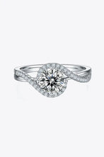 Adored 1 Carat Moissanite 925 Sterling Silver Crisscross Ring Rings