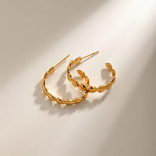 18K Gold-Plated Heart Hoop Earrings