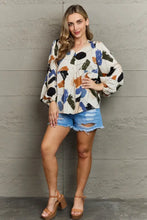 Hailey & Co Wishful Thinking Multi Colored Printed Blouse Woman Blouses