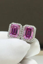 Shiny and Elegant 2 Carat Moissanite Stud Earrings Rose One Size Earrings