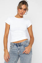 Crewneck Short Sleeve Tee White