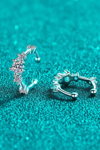 Moissanite Rhodium-Plated Cuff Earrings Earrings