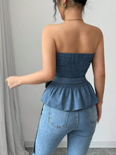 Flower Smocked Tube Top
