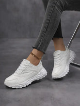 Round Toe Lace Up Sneakers Woman Sneakers