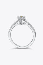 1 Carat Moissanite 925 Sterling Silver Side Stone Ring Rings