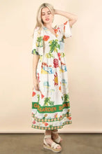 VERY J Button Down Printed Midi Dress Casual Dresses