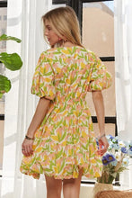 ADORA Puff Sleeve Floral Dress