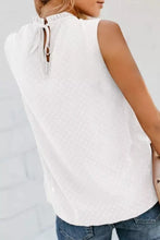 Smocked Tie Back Frill Trim Tank Tanks & Camis