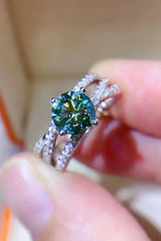 1 Carat Moissanite Contrast 925 Sterling Silver Ring Rings