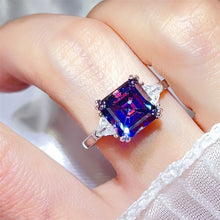 3 Carat Moissanite 925 Sterling Silver Ring Purple