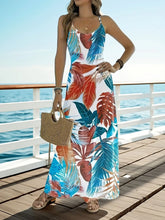 Printed Scoop Neck Maxi Cami Dress