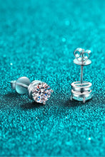 2 Carat Moissanite Rhodium-Plated Stud Earrings Earrings