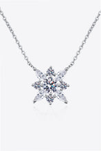 Moissanite Rhodium-Plated Necklace Silver One Size