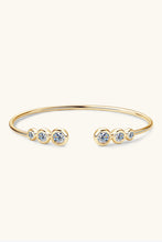 1.8 Carat Moissanite 925 Sterling Silver Bracelet Gold One Size