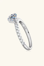 Moissanite Platinum-Plated Side Stone Ring Rings
