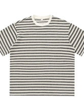 Men's Striped Round Neck Half Sleeve T-Shirt Mens Tops