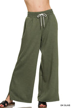 Zenana Scuba Drawstring Pants DK OLIVE