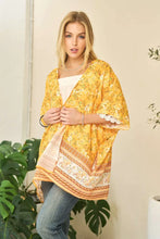 Davi & Dani Floral Printed Short Sleeve Loose Fit Kimono Cover Up Woman Outerwear