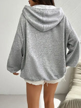 Devine Drawstring US Flag Long Sleeve Hoodie Woman Sweatshirts
