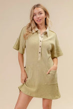 BiBi Dip Dye Mineral Washed Knit Dress Casual Dresses