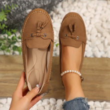 Round Toe Flat Slip-Ons Terracotta