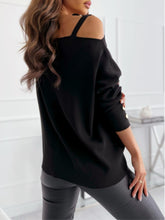 Asymmetrical Neck Buttoned Top Woman Blouses
