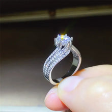 1 Carat Moissanite 925 Sterling Silver Ring Rings