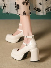 Patent Leather Mary Jane Platform Pumps woman pumps