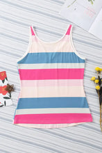 Striped Notched Neck Tank Tanks & Camis