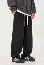 Men's Plus Size Drawstring Pants Black