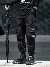 Men's Plus Size Casual Cargo Joggers with Elastic Cuffs