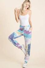 BiBi Tie Dye French Terry Casual Pants Woman Pants