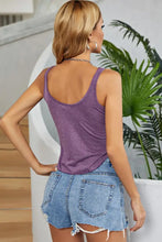 Curved Hem Round Neck Tank Tanks & Camis