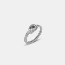Titanium Steel Knot Ring Silver