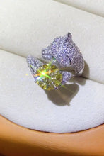 2 Carat Yellow Moissanite Animal Bypass Ring Rings