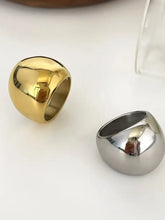 2-Piece Stainless Steel Bubble Shape Ring Fashion Jewelry